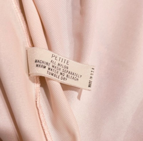 Vintage SHADOWLINE Peignoir Nightgown Robe SET Lace Peach Women’s Size Petite - Picture 16 of 16