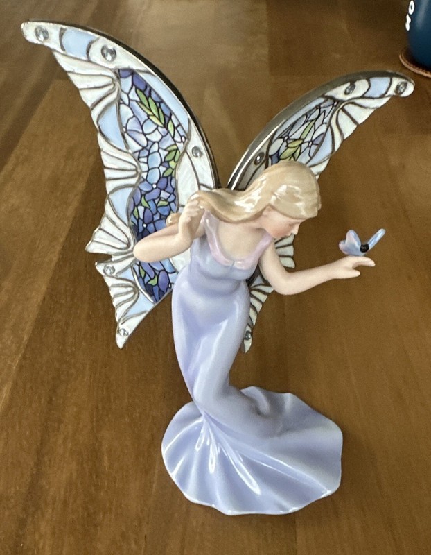 2003 Bradford Exchange Garden Fairies Glistening Wings Fairy Mosiac Wings