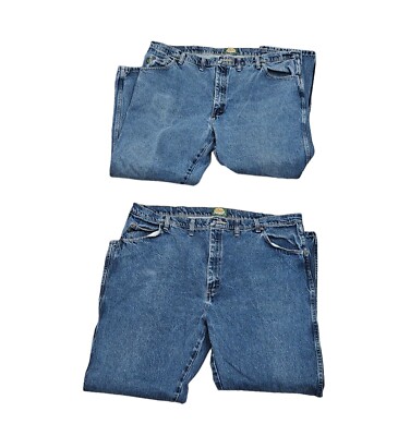 Missing Buttons - 2 Pc Lot - Cabela's Roughneck Traditional Denim Jean Men 44/30