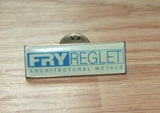 Vintage USA Made Fry Reglet Architectural Metals Collectible Enamel Pin