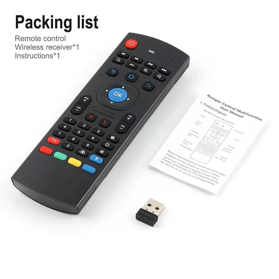New MX3 Remote Control For Android TV Box Air Mouse RF Wireless Keyboard Voice - Image 3 of 4