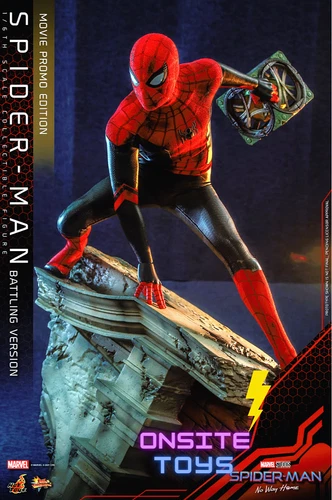 HOT TOYS MARVEL'S SPIDER-MAN (¡VERSIÓN DE BATALLA!) EDICIÓN PROMO DE PELÍCULA 1/6 MMS625