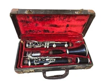 Vintage Conte Lyra Ebony Clarinet With Case 1940s