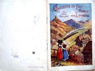  Libretto Turistico Chemins de Fer D'Alsace et de Lorraine '900 Luxembourg Metz