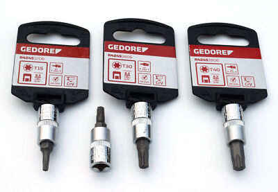 Gedore Red Bit-Einsatz Torx Schraubendreher Antrieb 1/4, Größe T10-T40 nach Wahl