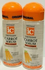 FANTASIA IC HAIR POLISHER CARROT SERUM TRIPLE STRENGTH 2 PACKS FOR DAMAGE HAIR