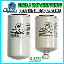 AirDog Pureflow 2 Micron Fuel Filter + Water Separator Kit FF100-2 | WS100