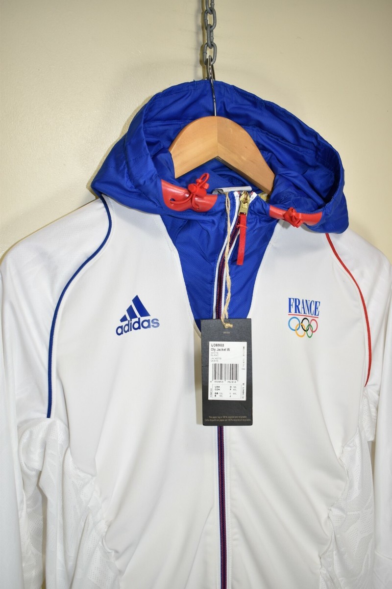 Adidas Womens France Pro Elite Athlete Olympic 2012 Podium Hoodie 