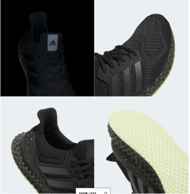 NEW Men's Adidas ULTRA 4D RUNNING 2023 Knit Primeknit Shoes Boost