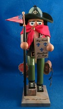 Steinbach: "The Boy scout" 15" Tall w/Foil Tag and accessories  Estate