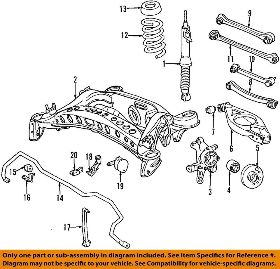 Used Rear Suspension Stabilizer Bar fits: 1999 Mercedes-benz Mercedes e-class 21 Foto 3 de 4