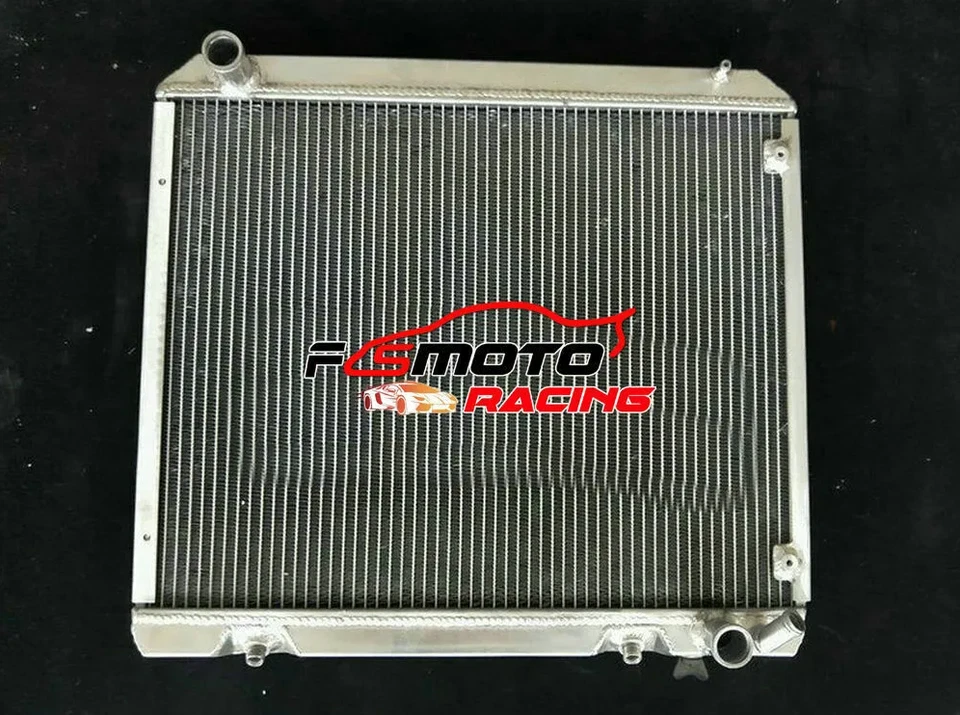 Radiador de aluminio de 3 filas + ventilador para Mercedes Benz W113 280SL 280 XL 1967-1971 2,8 L AT Foto 2 de 4