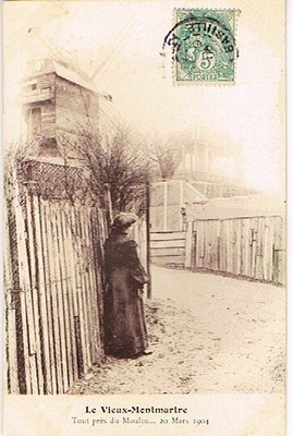 PARIS -XVIII ° - Le Vieux Montmartre - Tout près du Moulin...20 MarS1904
