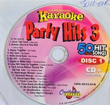 5012-01R  PARTY HITS    1 DISC CHARTBUSTER  KARAOKE  LOT VA