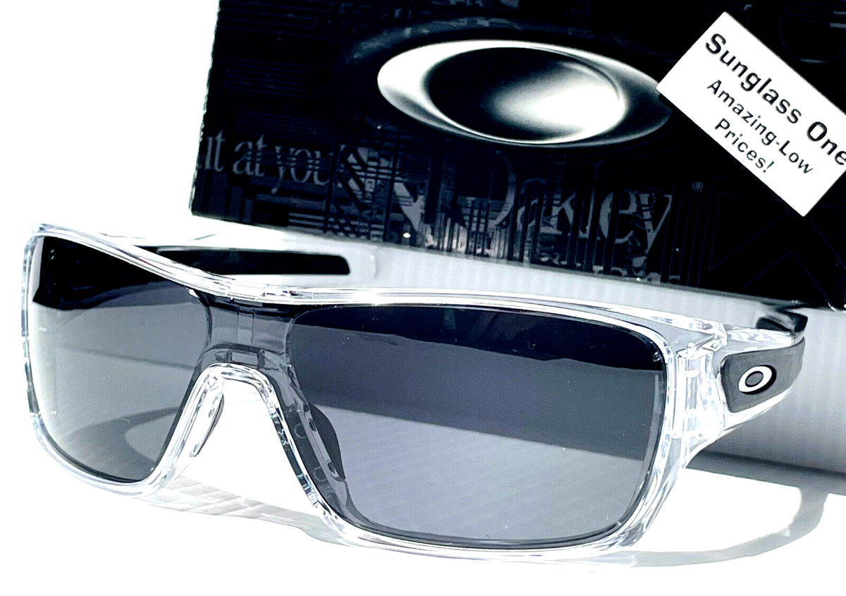 NEW Oakley TURBINE ROTOR Shiny Clear POLARIZED Galaxy Black