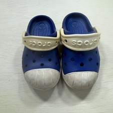 Crocs Children Shoes SZ 6 Blue And White Unisex