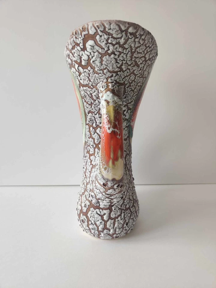 Vase écailles en céramique vintage - Photo 2/4