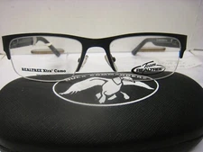 REAL TREE EYEGLASS FRAMES Style   T108  Sz. 52-17-138-31V  BLACK finish NEW