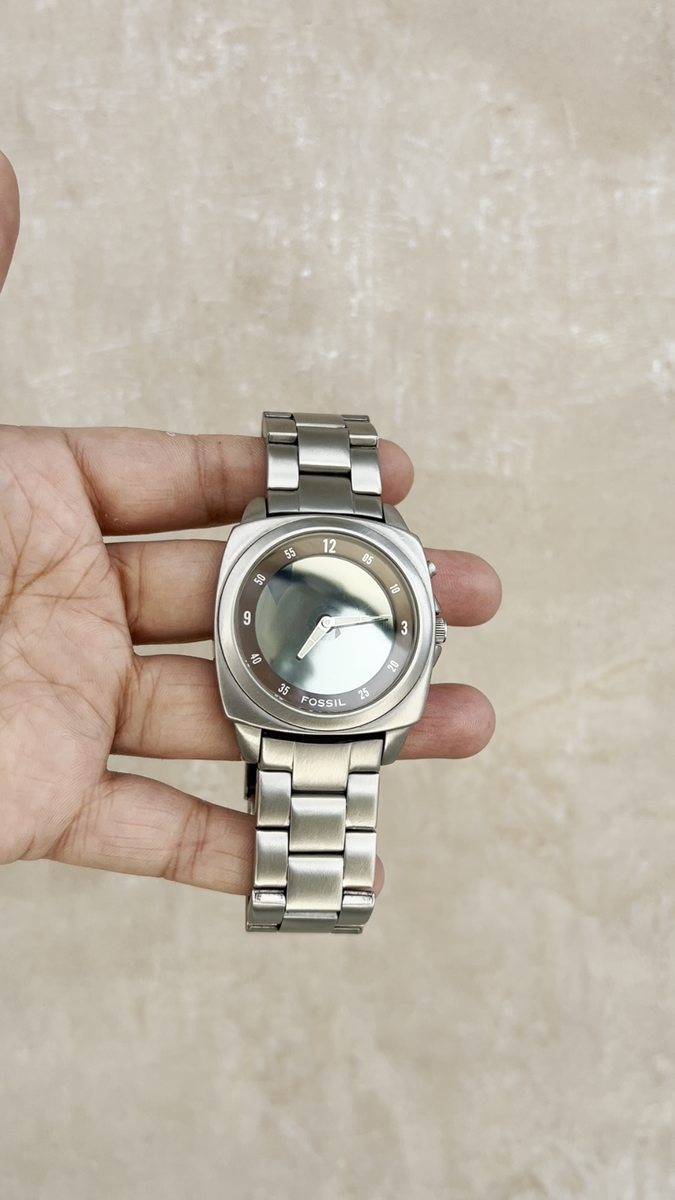 RARE! y2k FOSSIL Big Tic Watch, Animated Spiral, BG-1079, Box Tags