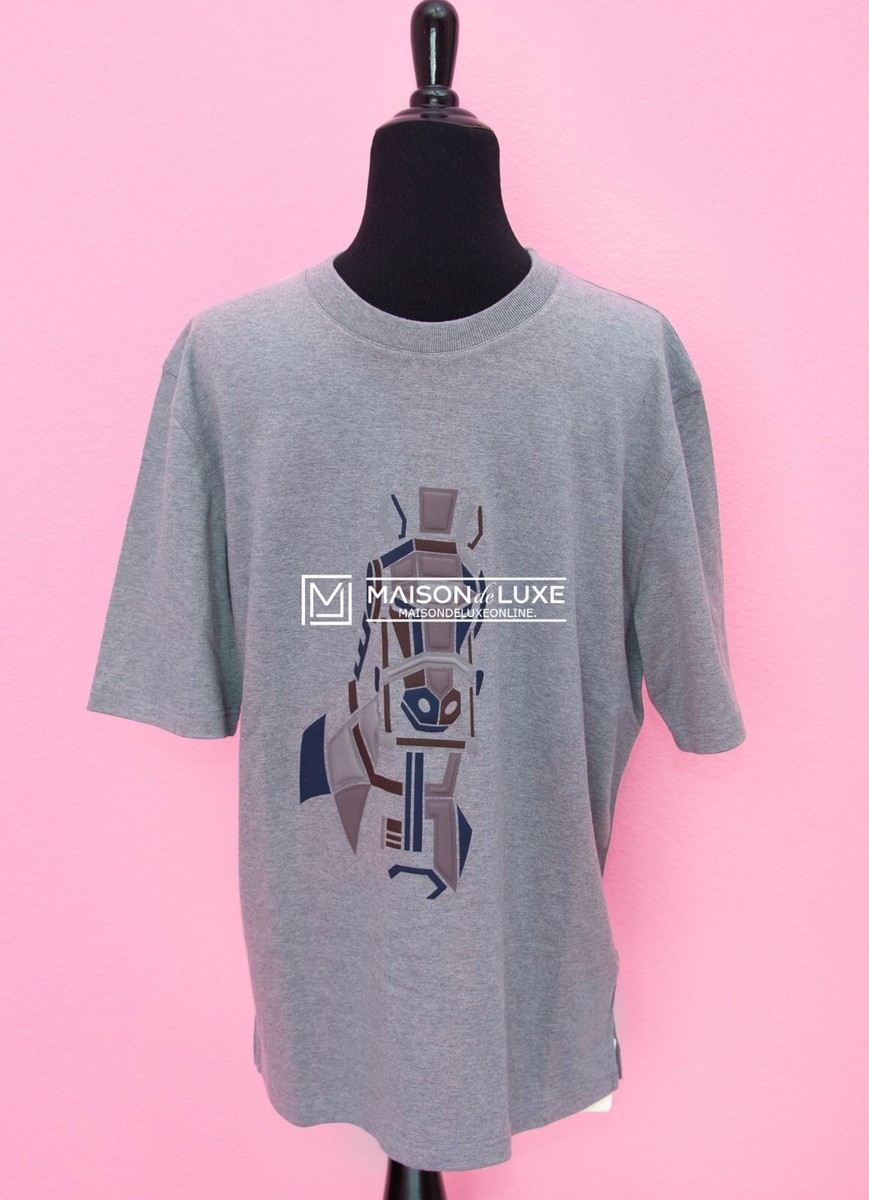 NEW HERMES MENS ACIER MEGA CHARIOT 3D T-SHIRT TSHIRT L LARGE