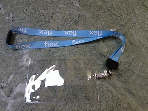 Flextronics Flex Ticket Holder Security Lanyard Key Pass Holder
