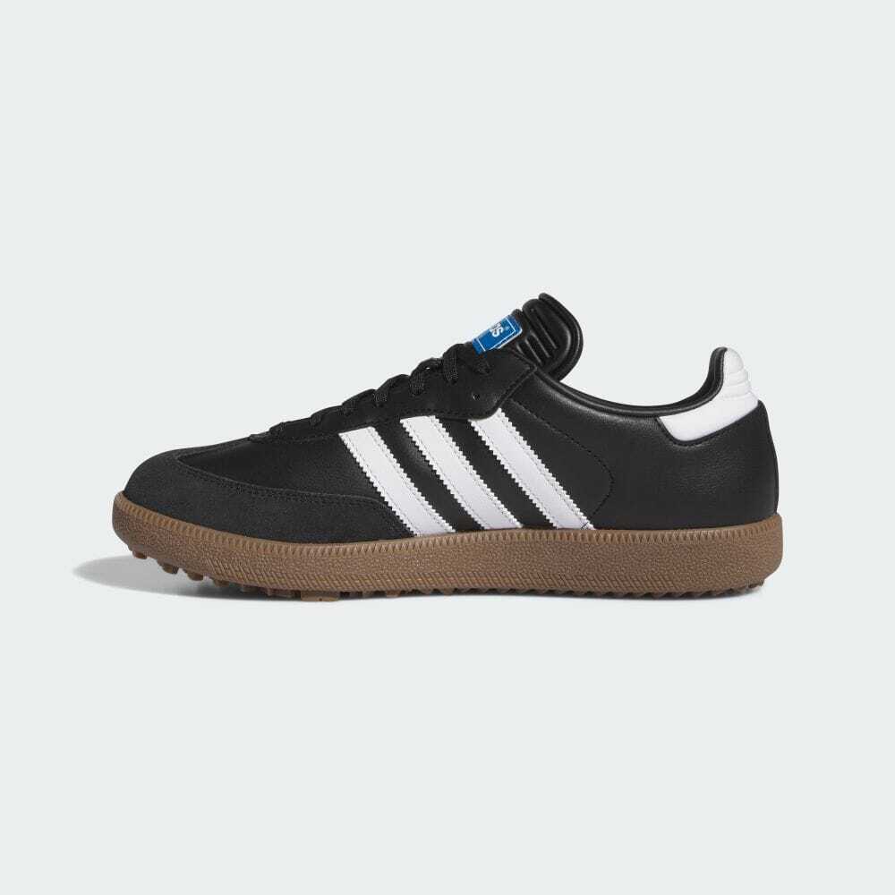 Size 9.5 - Adidas Samba Spikeless Golf Black White Gum for sale