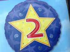 2ND BIRTHDAY  18" Foil Balloon #16009 - b25