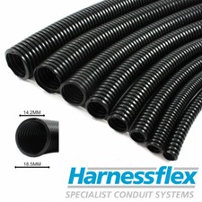 14mm Inside Diameter Cable Flexible Conduit / Sleeving / Sheathing Split/Unsplit