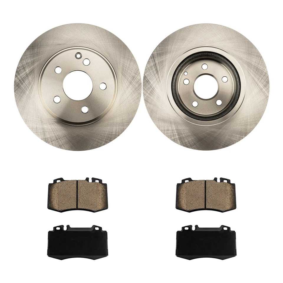 Juego de rotores de freno delanteros + pastillas de freno para Mercedes-benz E350 SL500 E500 2006-2009 Foto 3 de 4