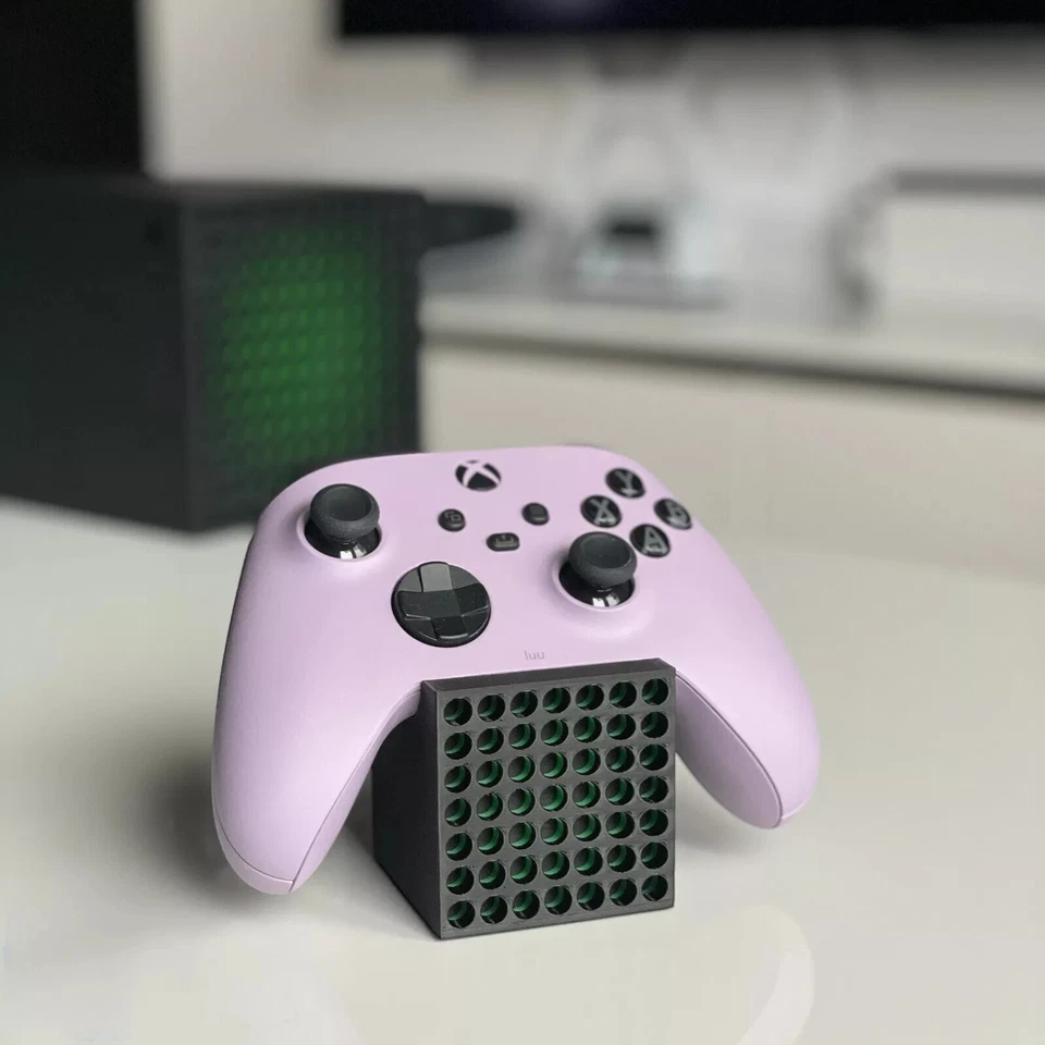 Mando Xbox One y Series X S SOPORTE NEGRO Y VERDE IMPRESIÓN 3D PERSONALIZADA. Foto 4 de 4