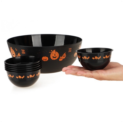 7-teiliges Set Snackschalen Halloween - Set Snackgeschirr aus großer Schüssel - Bild 5 von 8