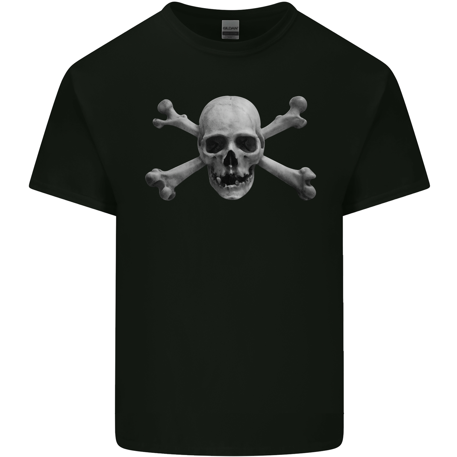 The Jolly Roger Skull Pirates Sailing Sailor Mens Cotton T-Shirt Tee Top