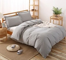 100-Percent Cotton Duvet Cover Set, Hidden Zipper Closure, Ultra Soft, Easy C...