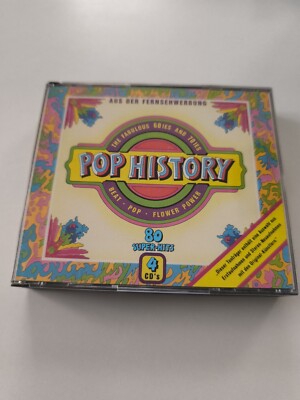Pop History 80 Super Hits The Fabulous 60ies And 70ies Beat Pop Flower Power...