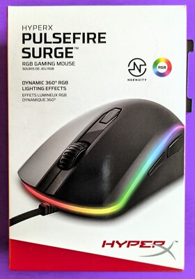 HyperX Pulsefire Surge Wired Optical Gaming Mouse with RGB Lighting NEW 