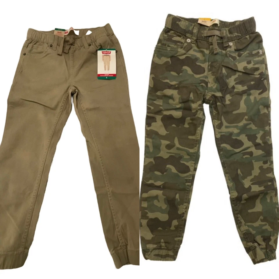 NEU Levi's Jugend Jogginghose khaki oder Camp: Größe 7, 8 oder 12 Jahre: elastischer Bund