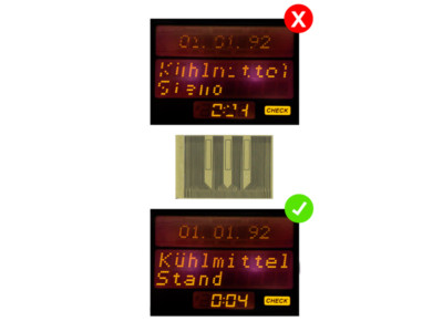 Letronix Opel Mid Speedometer Multifunction Display Pixel Pixel Error Repair Film