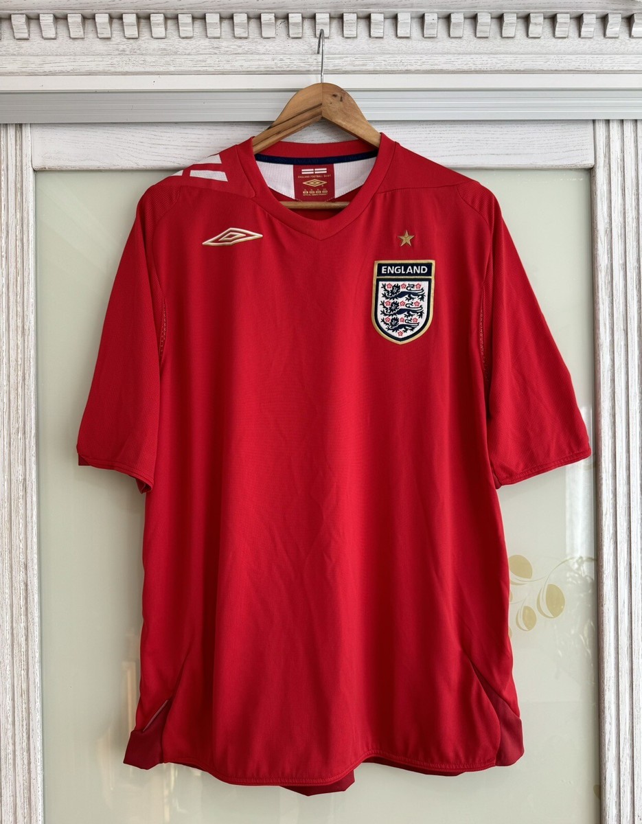 England 2006-2007 Away Soccer Jersey Football Kit Shirt Size XL | eBay