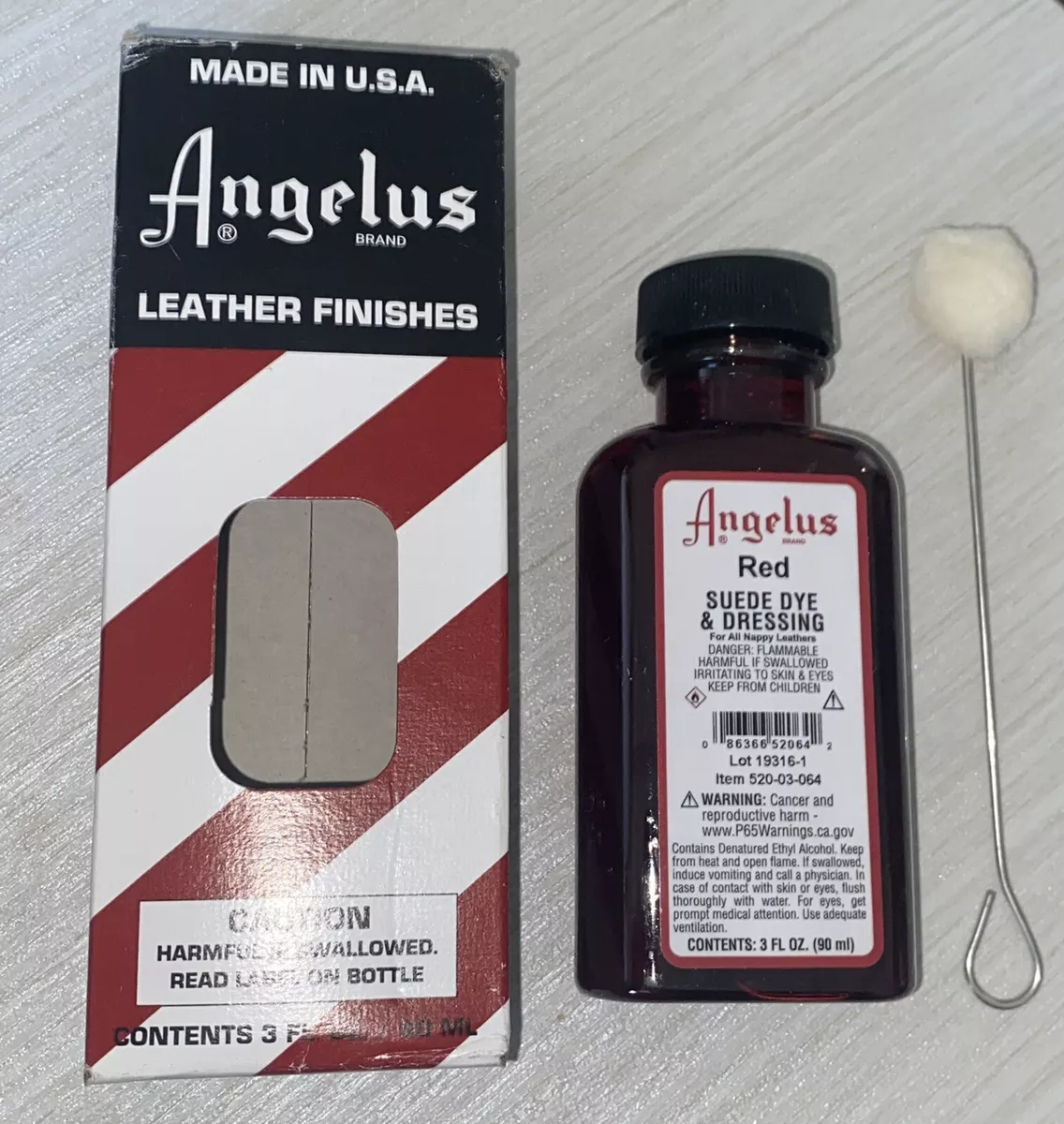 Angelus Suede Dye Red eBay