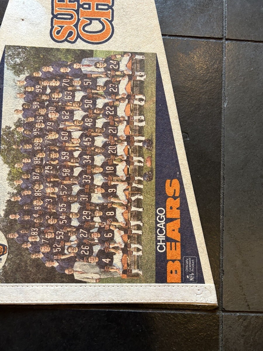 1985 Chicago Bears Super Bowl XX Champs PHOTO pennant Walter