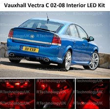 RED PREMIUM VAUXHALL VECTRA C MK2 02-08 LED LIGHT INTERIOR UPGRADE KIT VXR SRI