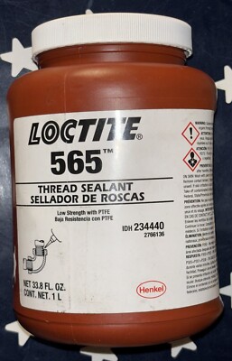 LOCTITE 565 1L  33.8 FL. OZ.  Thread Sealant  234440  ONE BOTTLE