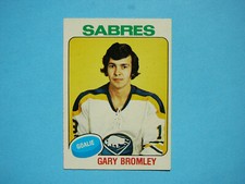 1975/76 O-PEE-CHEE NHL HOCKEY CARD #368 GARY BROMLEY EX/NM NM SHARP+ 75/76 OPC