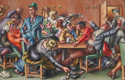 Paul Cadmus: Greenwich Village Cafeteria 22x30 Archival Quality Fine Art Print