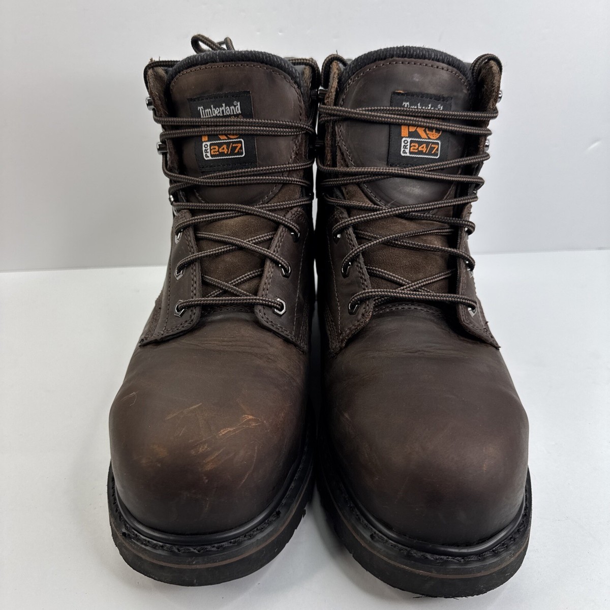 Timberland Pro Series F2413-18 Brown Steel Toe Work Boot Shoes Men\'s Size 11W Male Timberland PRO Men main image 3