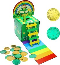 Patrick's Day Leprechaun Trap Kit for Kids, DIY Wood Craft Leprechaun Kit