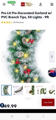 Best Choice Products 9ft Pre-Lit Pre-Decorated Christmas Garland for home/office