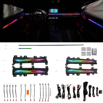 256 Color for 22-23 Civic Gradient Active Ambient Lighting Atmosphere Light