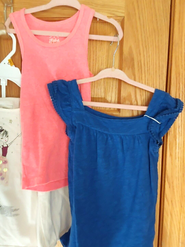 Girls Size 4, 4T 6 pc Lot Leggings & Tops GUC Clean Ready to Wear - Picture 4 of 10