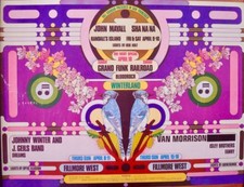 JOHN MAYALL VAN MORRISON BG 267 FILLMORE concert poster 1971 BILL GRAHAM